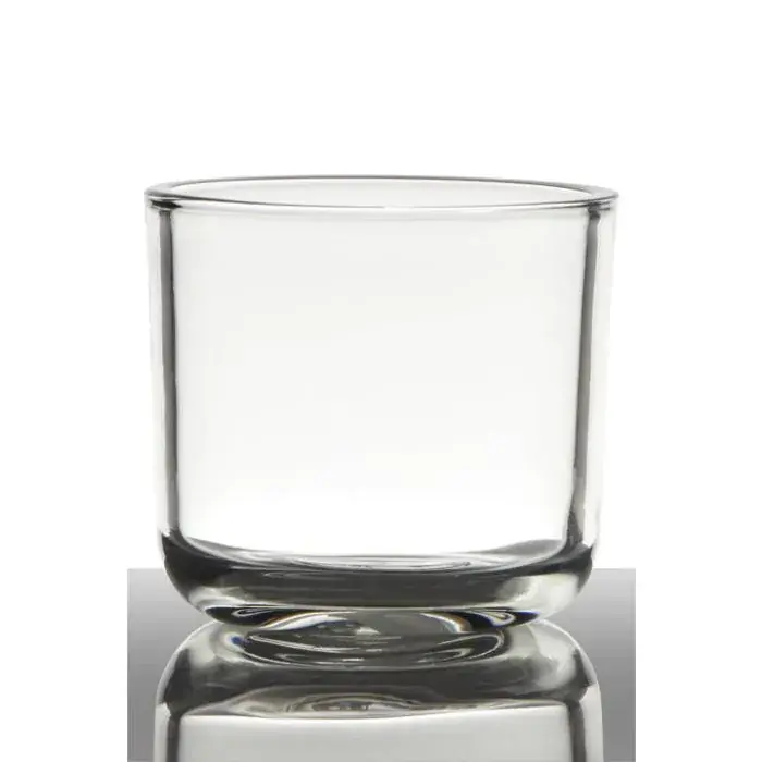 Jarrón para velas NICK, cilíndrico/redondo, transparente, 13cm, Ø14cm