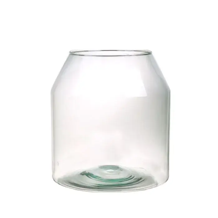Jarrón de cristal GUNNAR, vidrio ecológico, transparente, 25cm, Ø13,3cm/Ø19cm